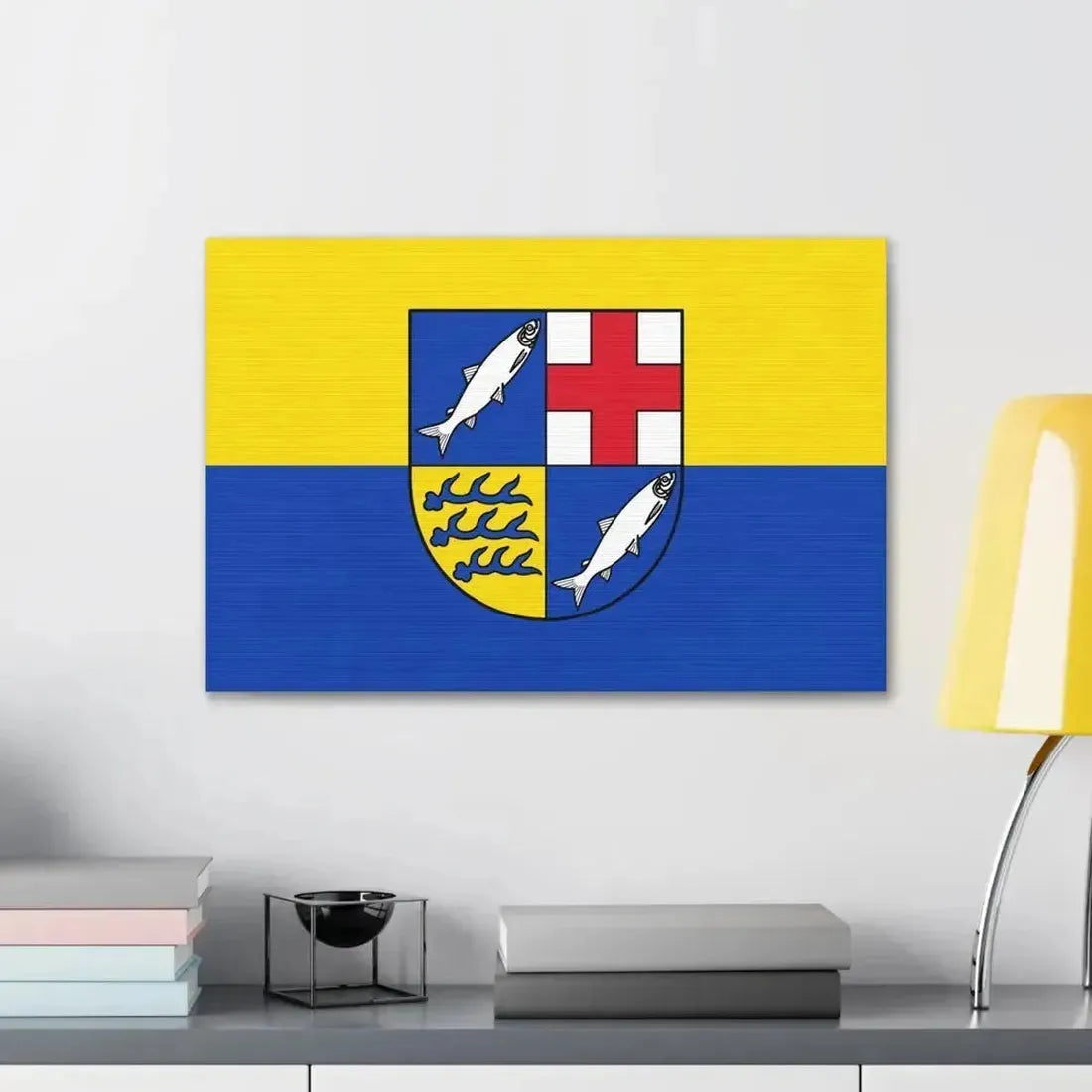 Flag of Konstanz Germany - Canvas Wall Art - The Sticker Space