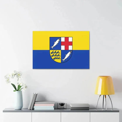 Flag of Konstanz Germany - Canvas Wall Art - The Sticker Space