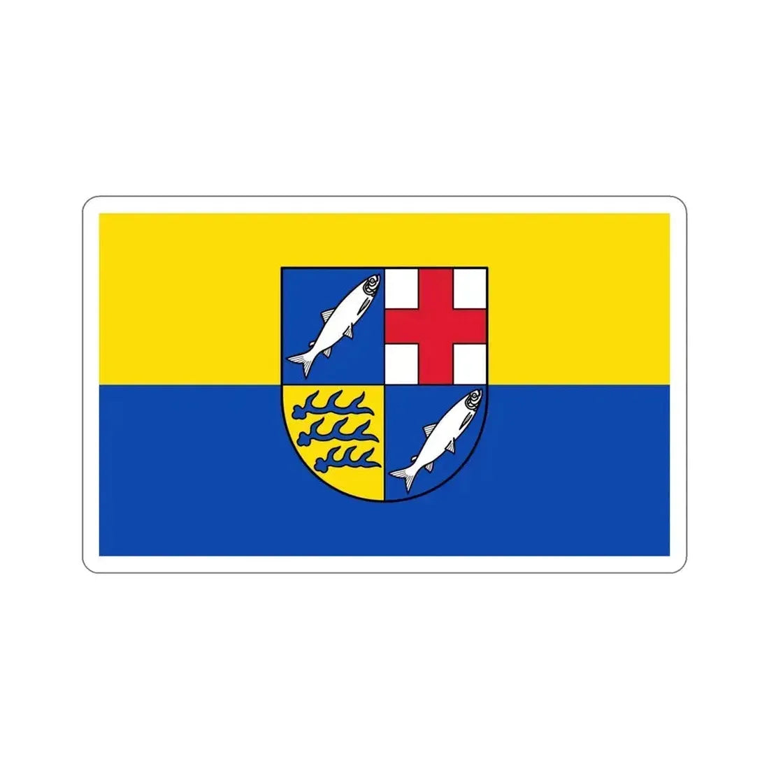 Flag of Konstanz Germany STICKER Vinyl Die-Cut Decal 5 Inch - The Sticker Space