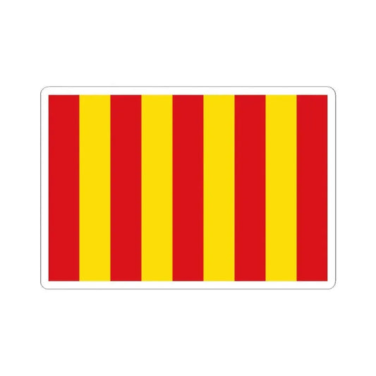 Flag of Kontich (Belgium) STICKER Vinyl Kiss-Cut Decal 2 Inch White - The Sticker Space