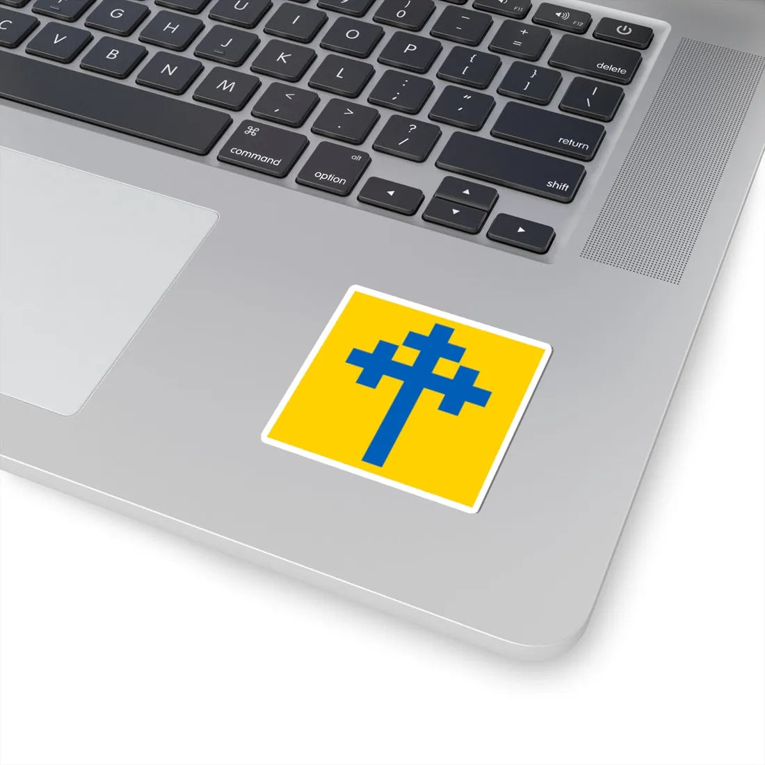 Flag of Koping (Sweden) STICKER Vinyl Kiss-Cut Decal - The Sticker Space
