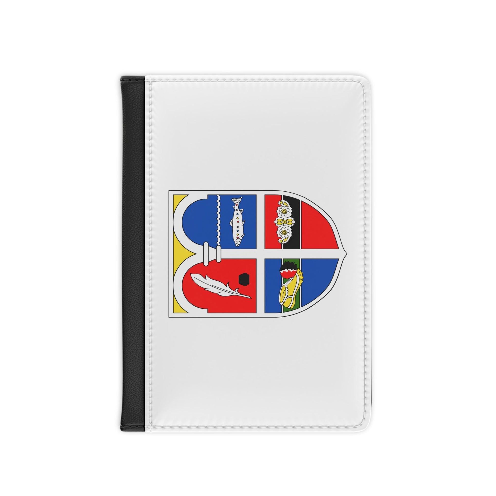 Flag of Korçë Albania - Passport Holder-3.9" x 5.8"-The Sticker Space