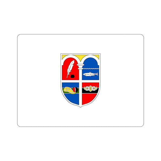 Flag of Korçë Albania STICKER Vinyl Die-Cut Decal-6 Inch-The Sticker Space