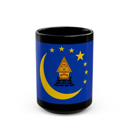 Flag of Koror Palau - Black Coffee Mug-15oz-The Sticker Space