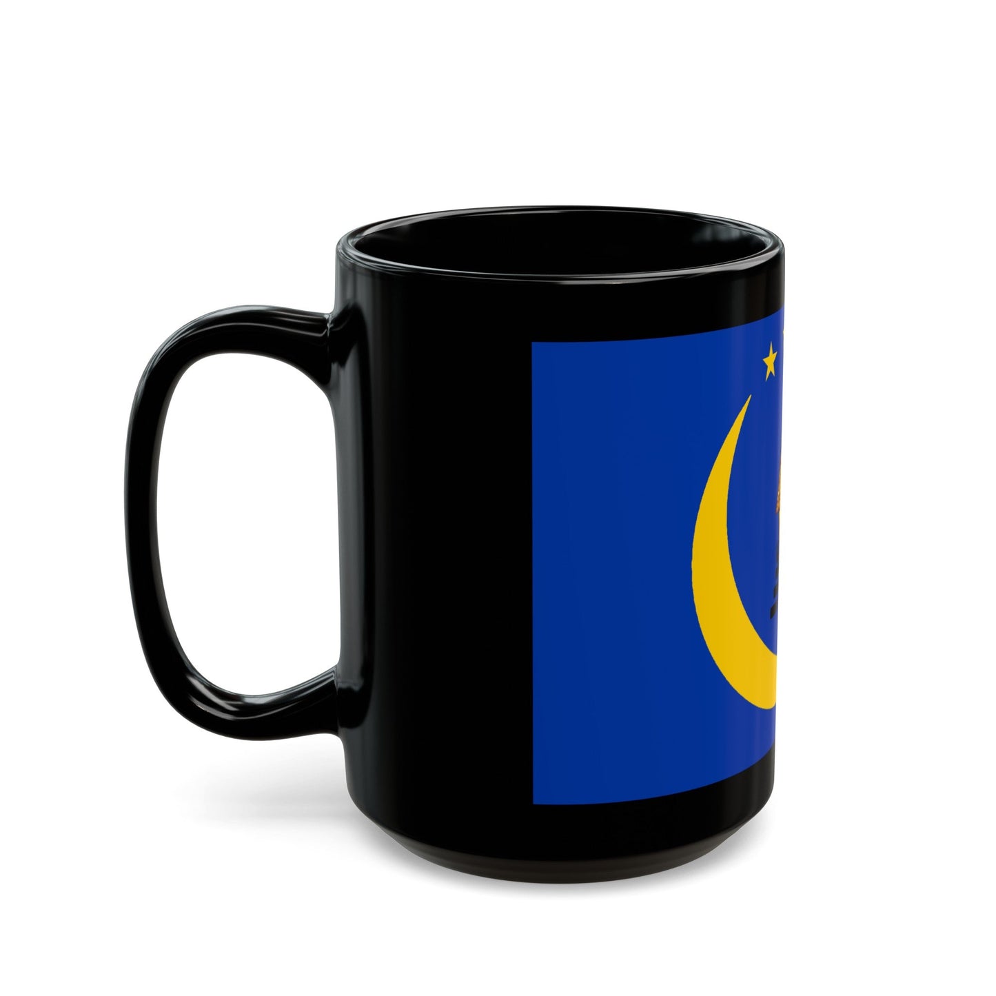 Flag of Koror Palau - Black Coffee Mug-The Sticker Space