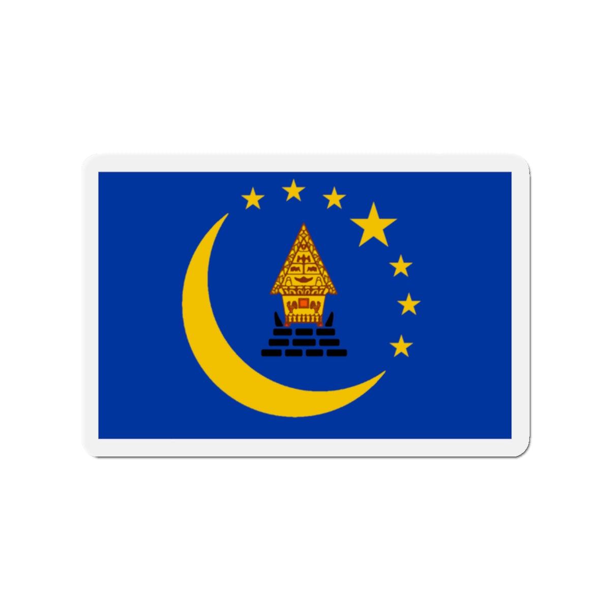 Flag of Koror Palau - Die-Cut Magnet-2" x 2"-The Sticker Space