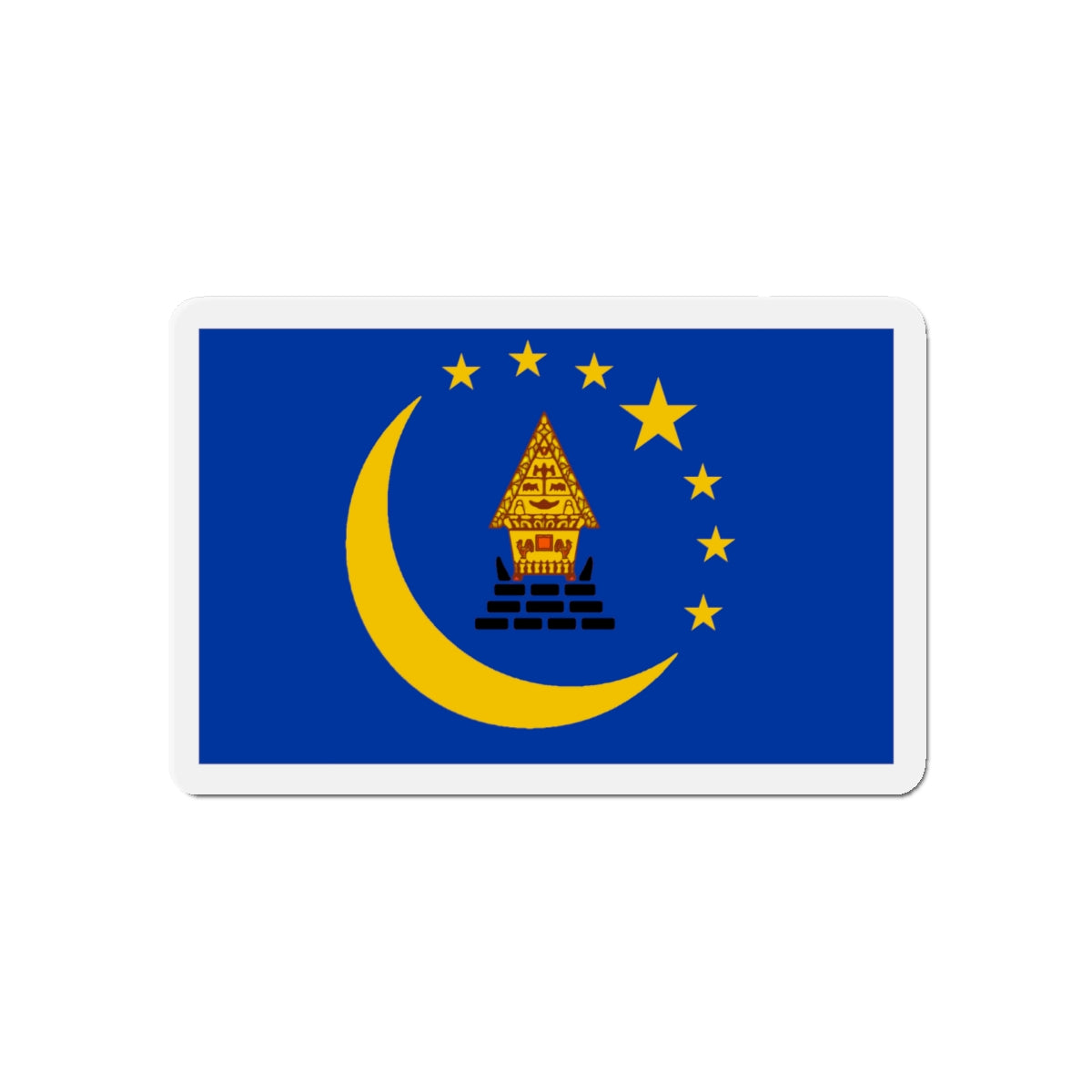 Flag of Koror Palau - Die-Cut Magnet-5" x 5"-The Sticker Space