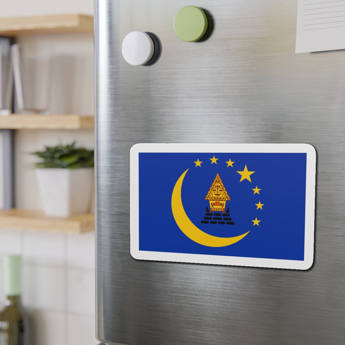 Flag of Koror Palau - Die-Cut Magnet-The Sticker Space