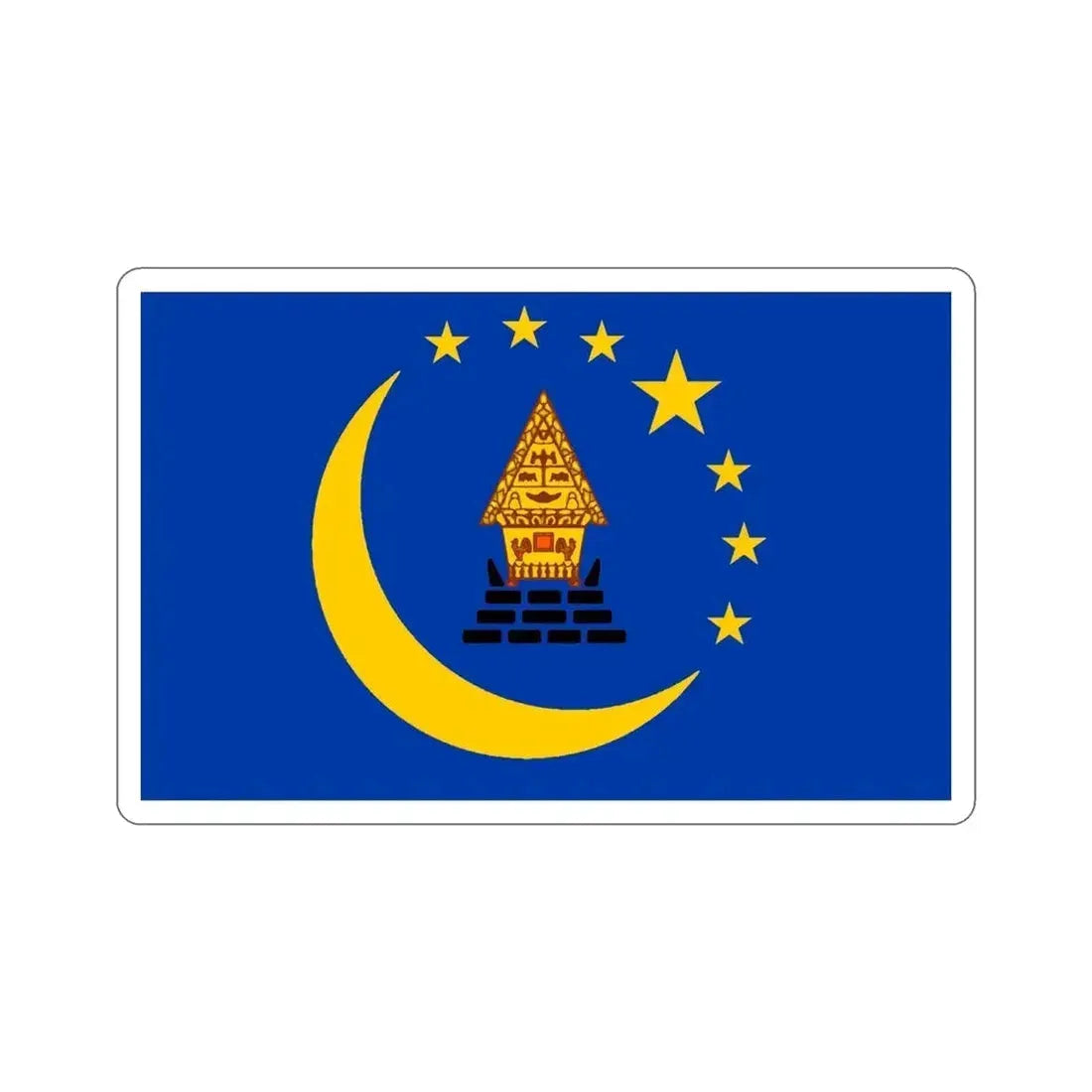 Flag of Koror Palau STICKER Vinyl Die-Cut Decal - The Sticker Space
