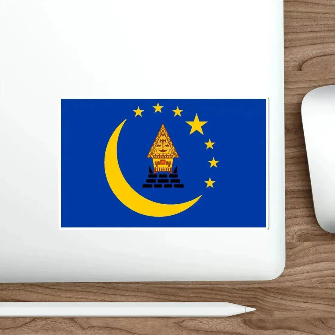 Flag of Koror Palau STICKER Vinyl Die-Cut Decal - The Sticker Space