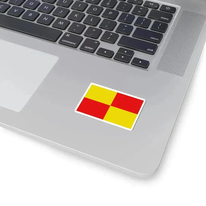 Flag of Kortessem (Belgium) STICKER Vinyl Kiss-Cut Decal - The Sticker Space