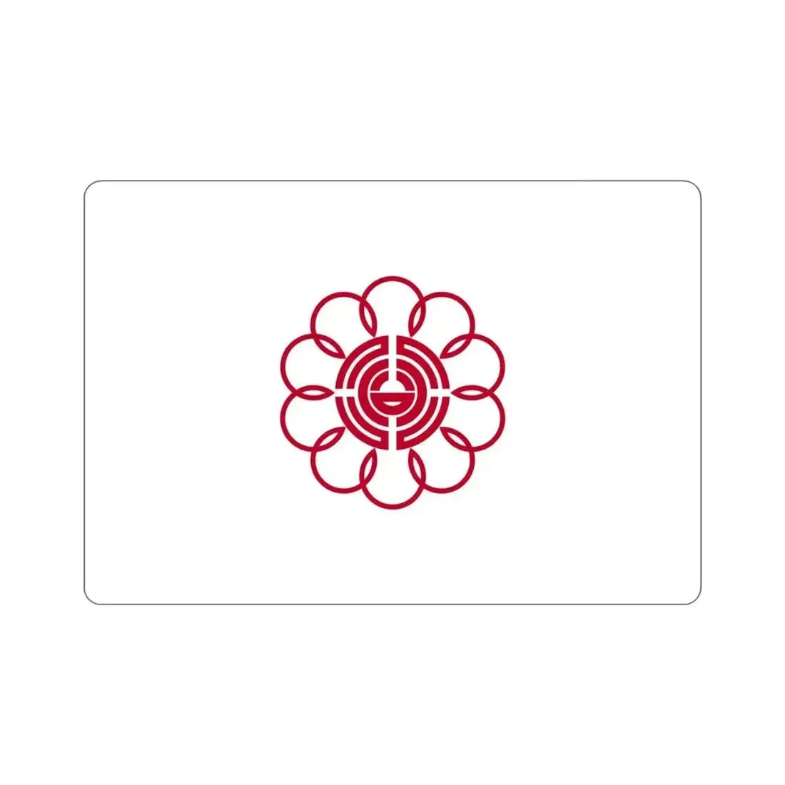 Flag of Koshigaya Saitama Japan STICKER Vinyl Die-Cut Decal 4 Inch - The Sticker Space
