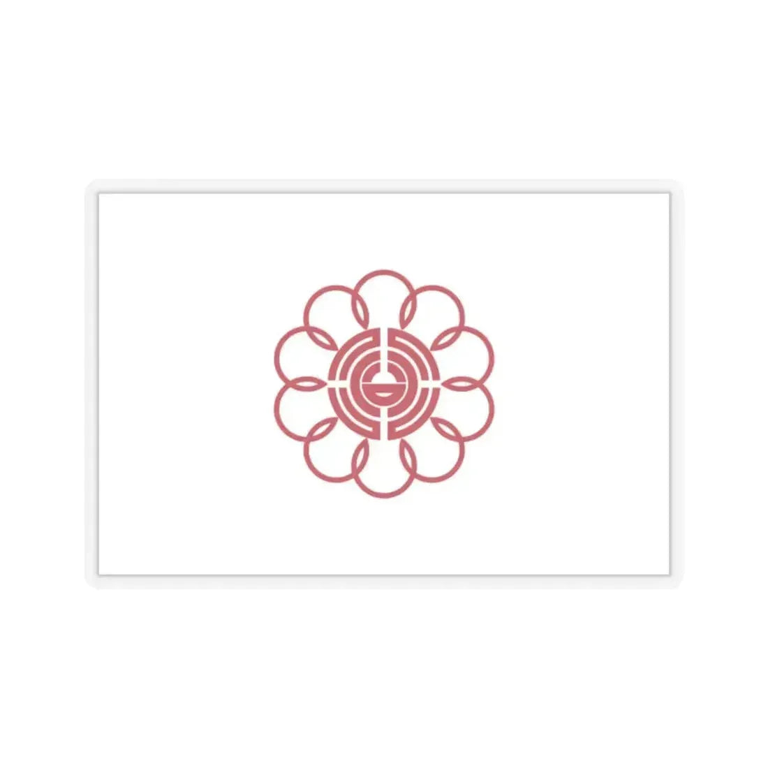 Flag of Koshigaya Saitama Japan - STICKER Vinyl Kiss-Cut Decal 2 Inch Transparent - The Sticker Space