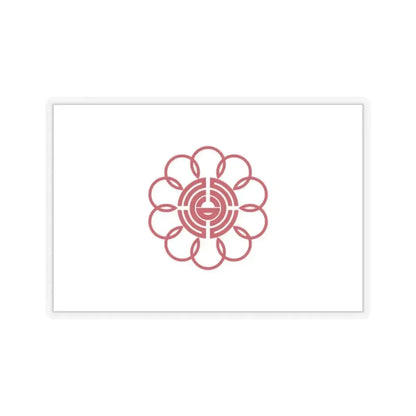 Flag of Koshigaya Saitama Japan - STICKER Vinyl Kiss-Cut Decal 2 Inch Transparent - The Sticker Space