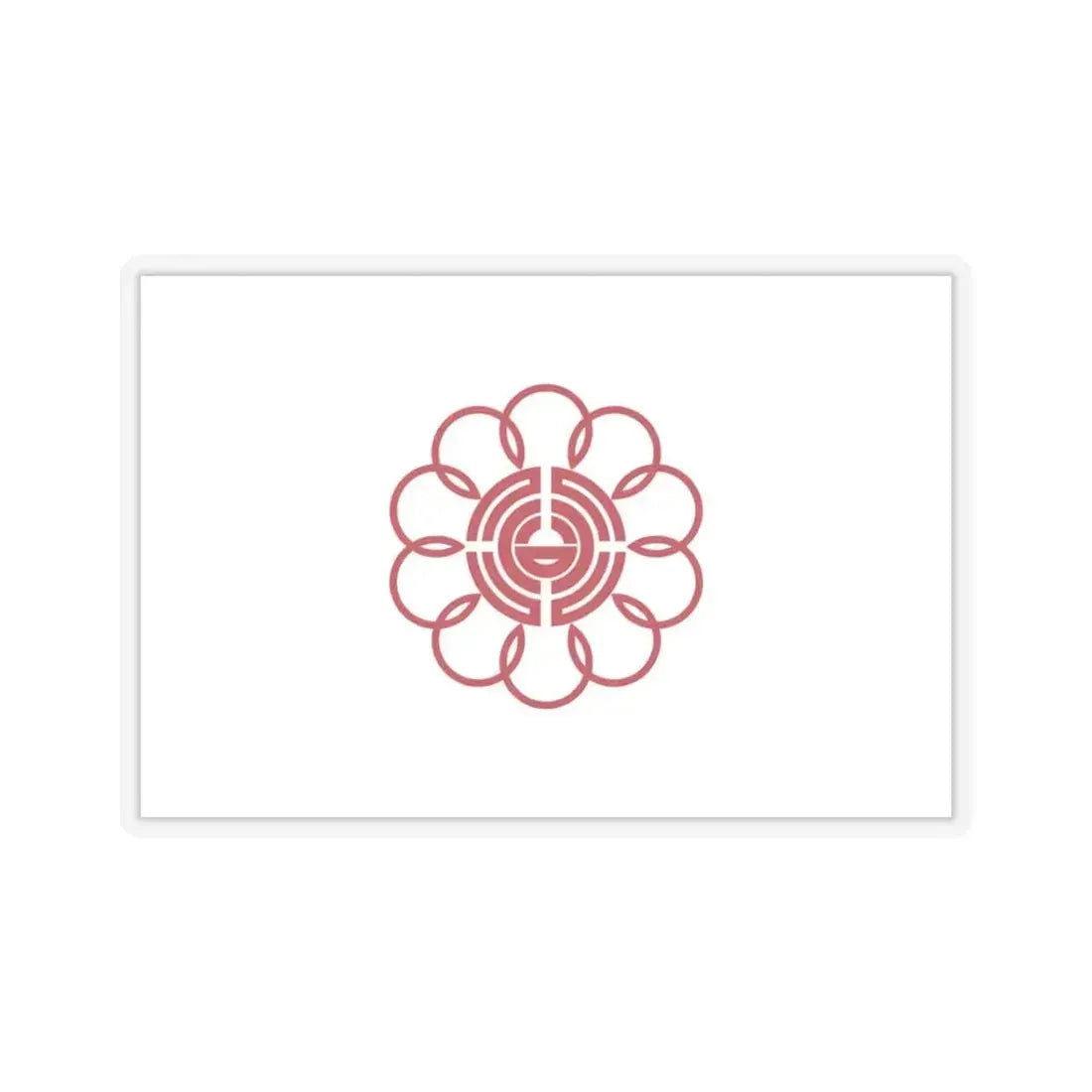 Flag of Koshigaya Saitama Japan - STICKER Vinyl Kiss-Cut Decal 3 Inch Transparent - The Sticker Space