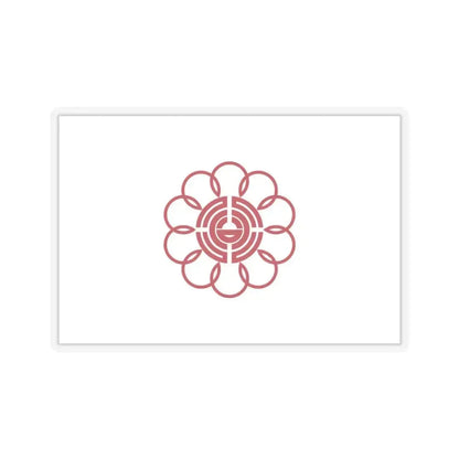 Flag of Koshigaya Saitama Japan - STICKER Vinyl Kiss-Cut Decal 3 Inch Transparent - The Sticker Space