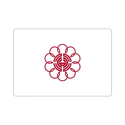 Flag of Koshigaya Saitama Japan - STICKER Vinyl Kiss-Cut Decal 3 Inch White - The Sticker Space