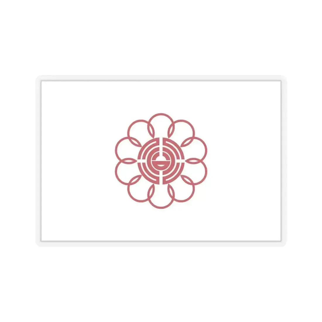 Flag of Koshigaya Saitama Japan - STICKER Vinyl Kiss-Cut Decal 6 Inch Transparent - The Sticker Space