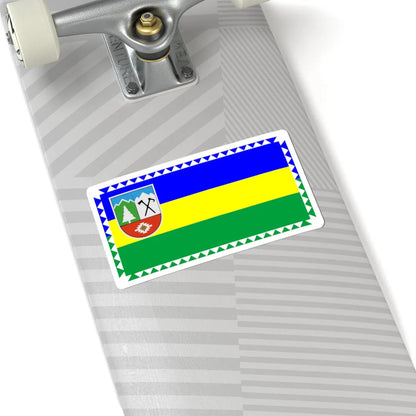 Flag of Kosiv Raion (Ukraine) STICKER Vinyl Kiss-Cut Decal - The Sticker Space