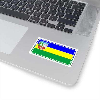 Flag of Kosiv Raion (Ukraine) STICKER Vinyl Kiss-Cut Decal - The Sticker Space