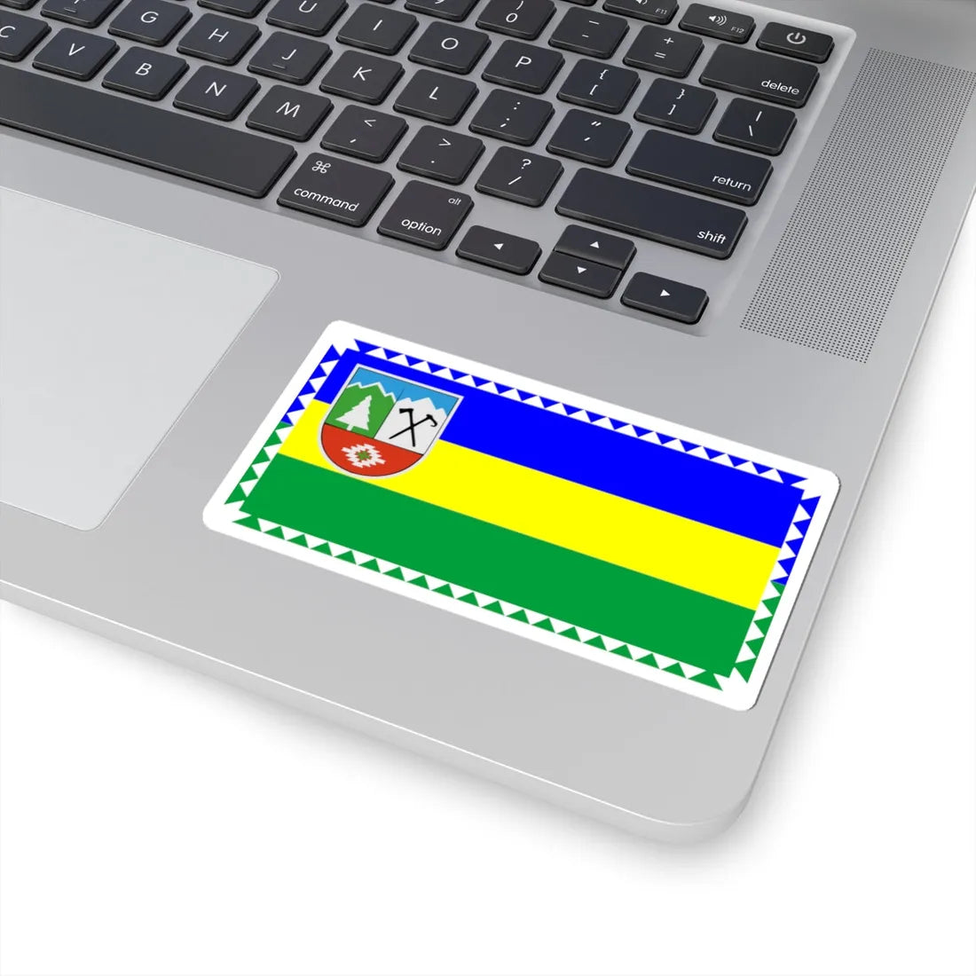 Flag of Kosiv Raion (Ukraine) STICKER Vinyl Kiss-Cut Decal - The Sticker Space