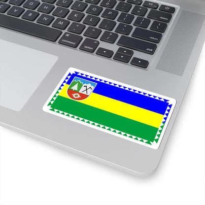 Flag of Kosiv Raion (Ukraine) STICKER Vinyl Kiss-Cut Decal - The Sticker Space