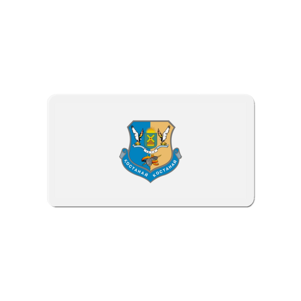 Flag of Kostanay Kazakhstan - Die-Cut Magnet-6 × 6"-The Sticker Space