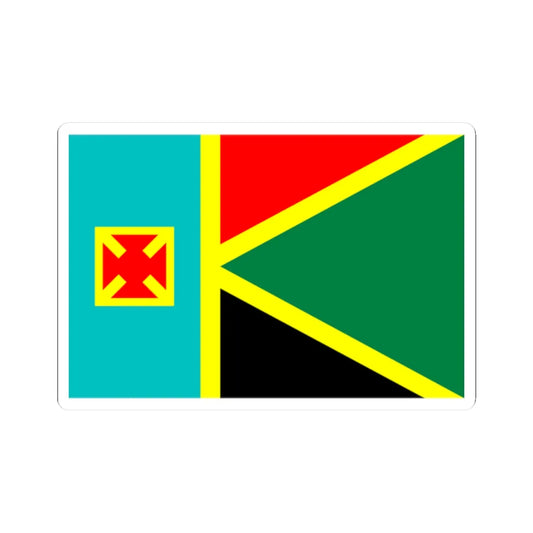 Flag of Kostopilskiy Raion in Rivne Oblast (Ukraine) STICKER Vinyl Kiss-Cut Decal 2 Inch White - The Sticker Space