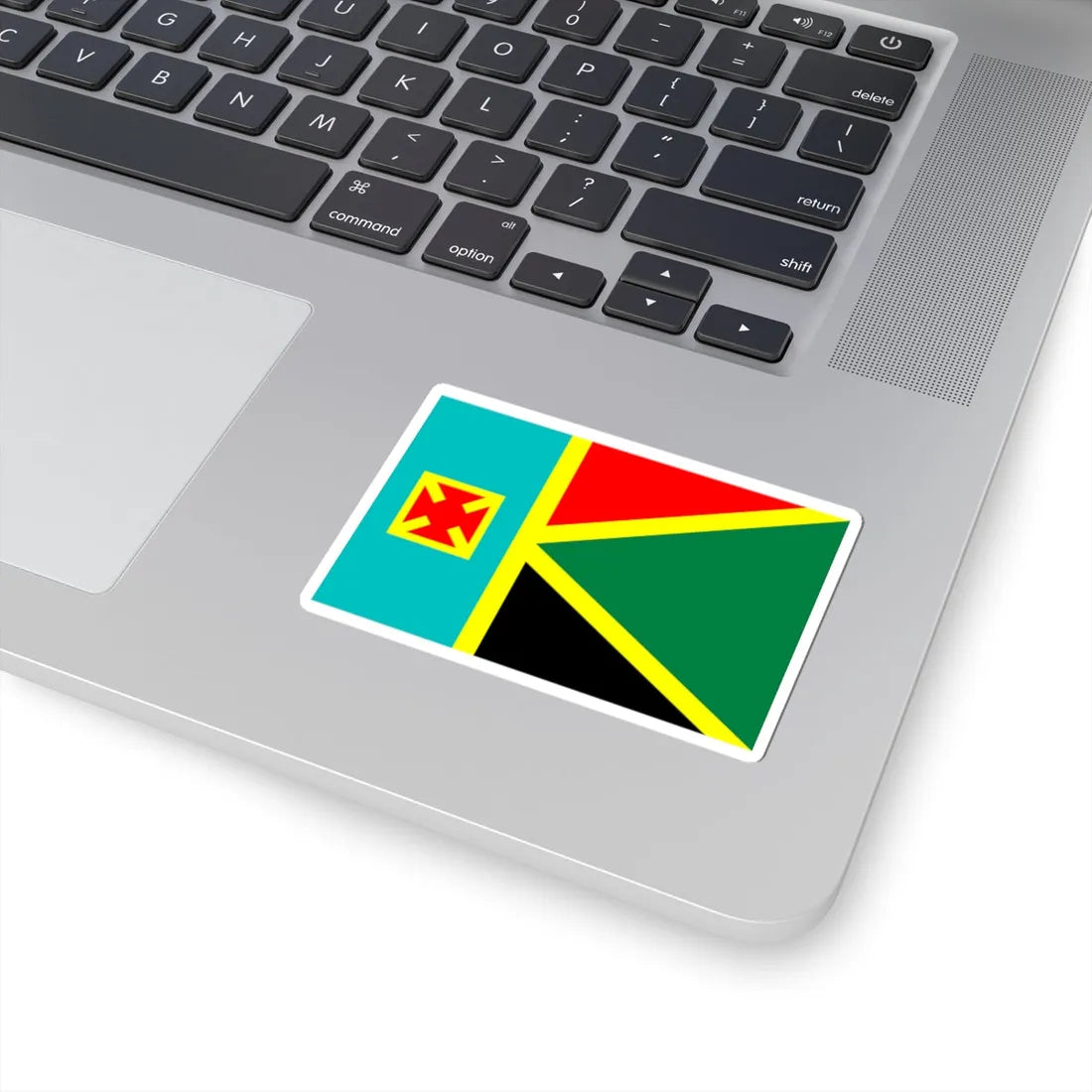 Flag of Kostopilskiy Raion in Rivne Oblast (Ukraine) STICKER Vinyl Kiss-Cut Decal - The Sticker Space