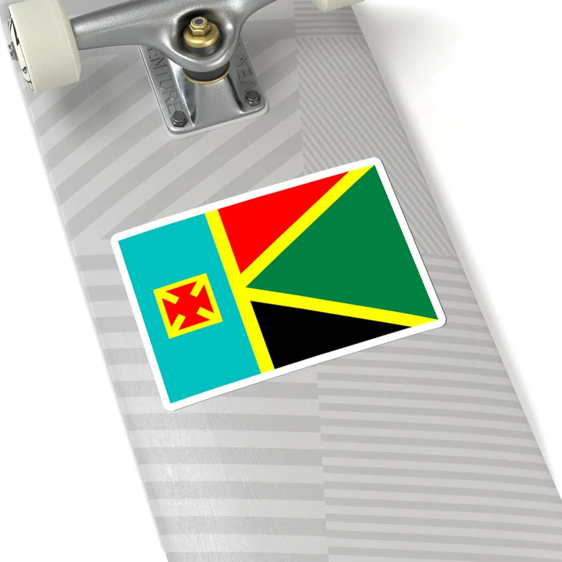 Flag of Kostopilskiy Raion in Rivne Oblast (Ukraine) STICKER Vinyl Kiss-Cut Decal - The Sticker Space