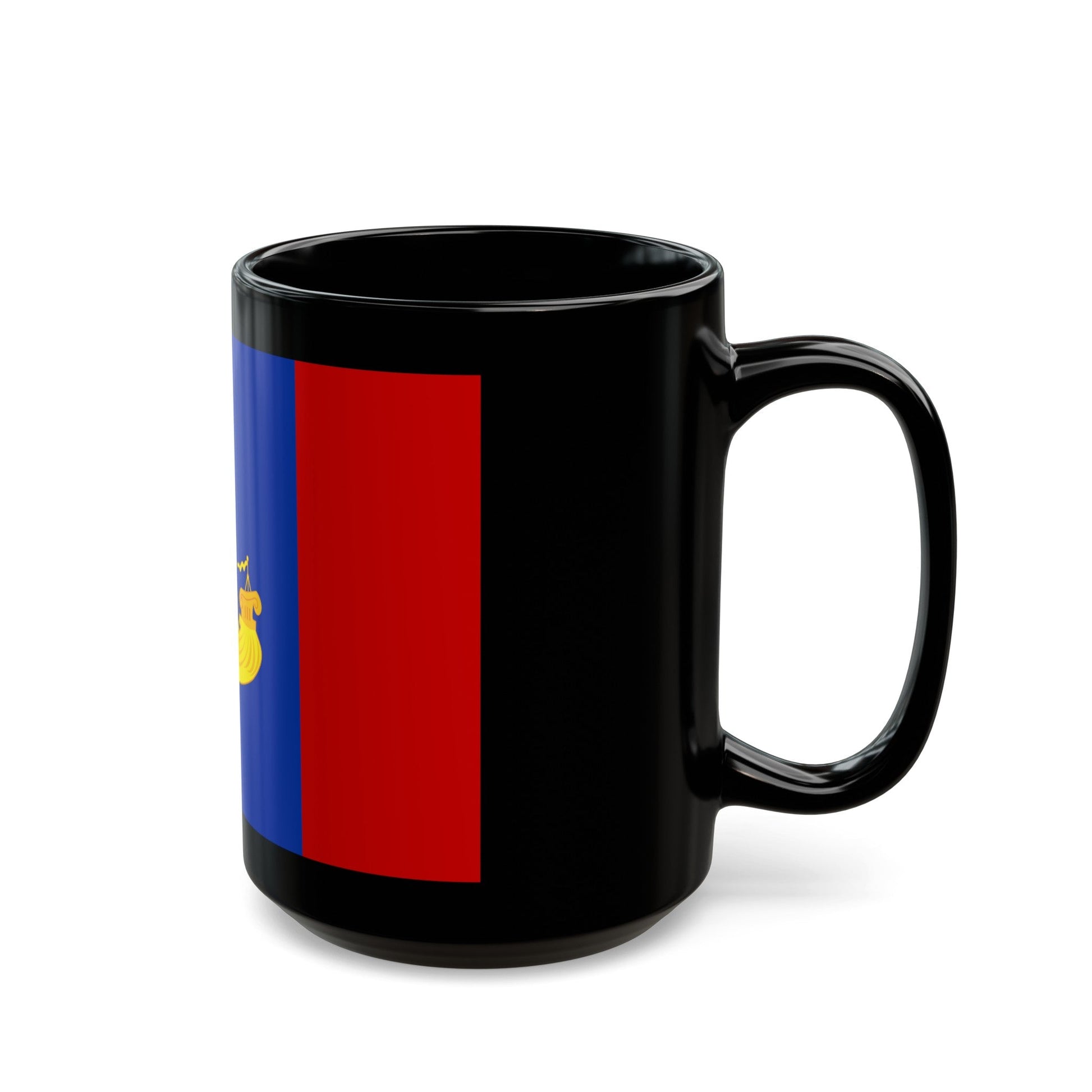 Flag of Kostroma Oblast Russia - Black Coffee Mug-The Sticker Space