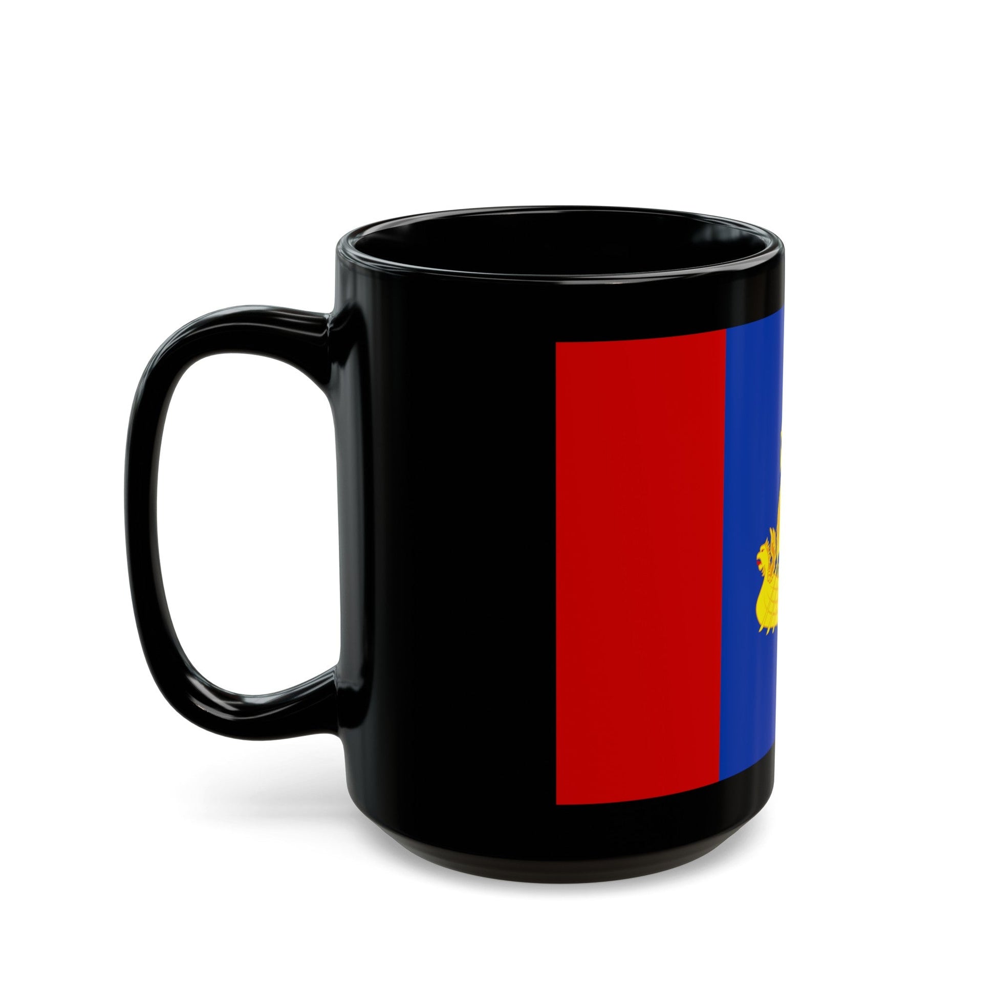 Flag of Kostroma Oblast Russia - Black Coffee Mug-The Sticker Space