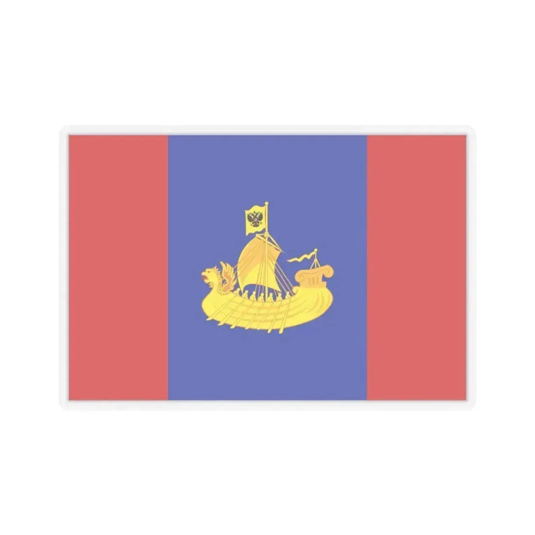 Flag of Kostroma Oblast Russia - STICKER Vinyl Kiss-Cut Decal 4 Inch Transparent - The Sticker Space