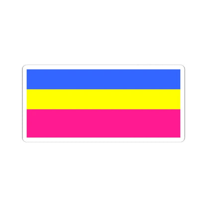 Flag of Kozelschin (Ukraine) STICKER Vinyl Kiss-Cut Decal 4 Inch White - The Sticker Space
