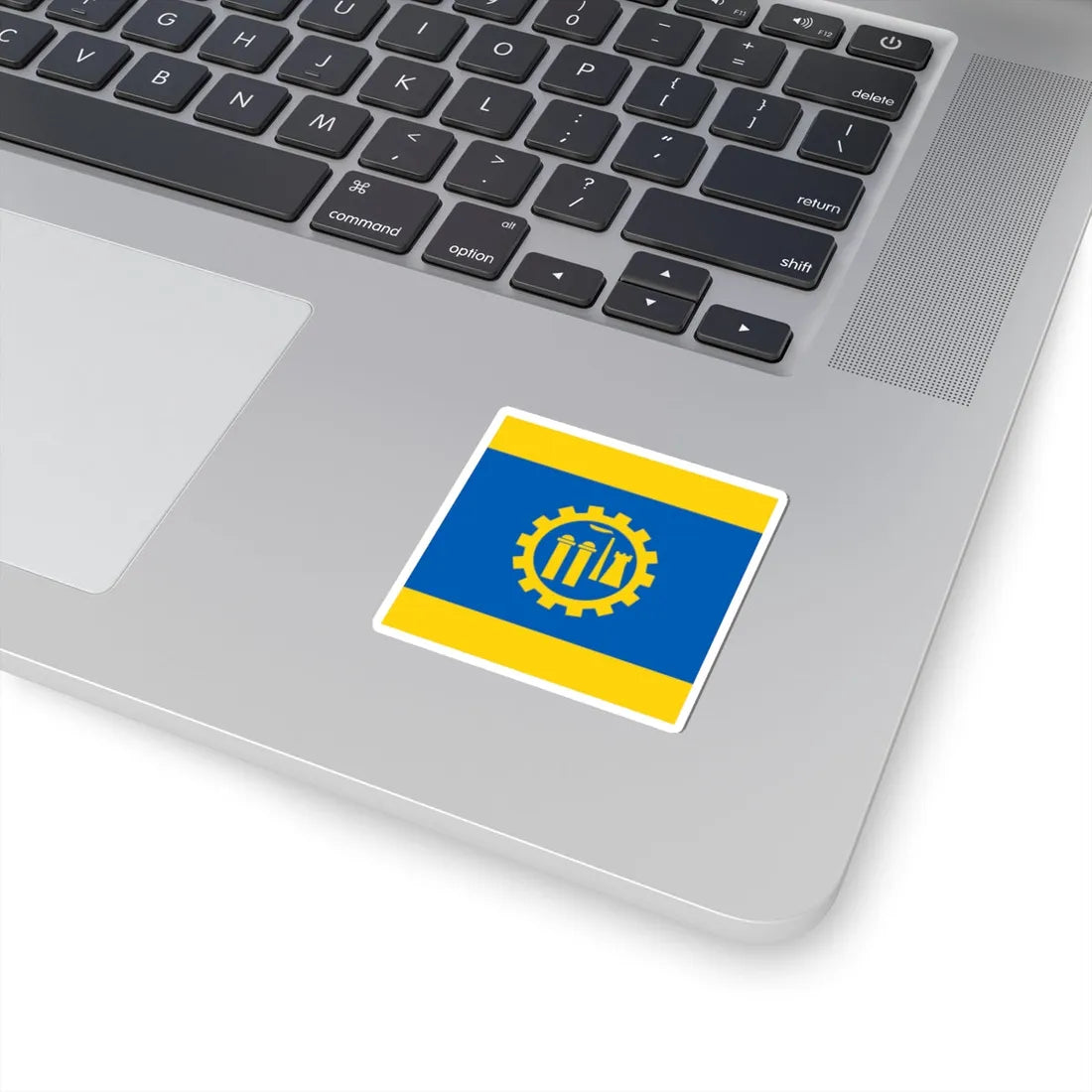 Flag of Kramatorsk (Ukraine) STICKER Vinyl Kiss-Cut Decal - The Sticker Space