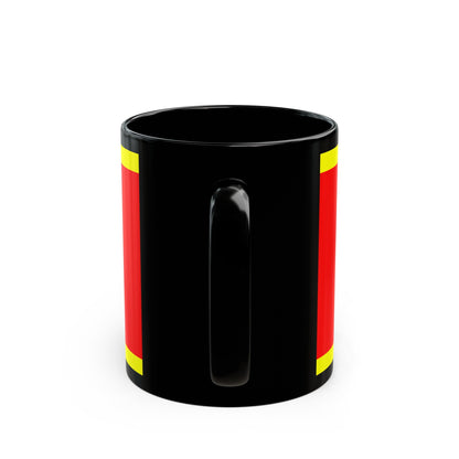 Flag of Krapina Zagorje County Croatia - Black Coffee Mug-The Sticker Space