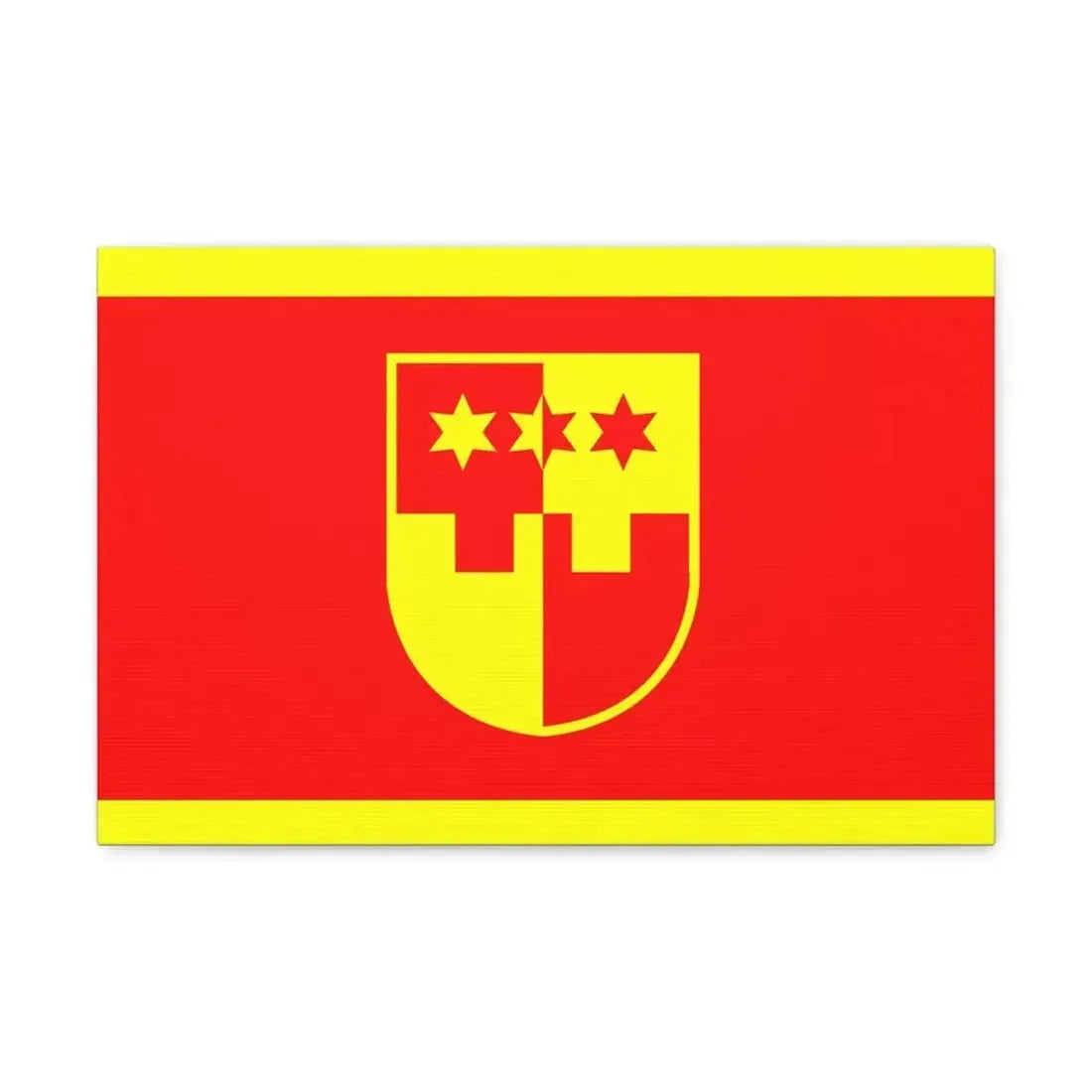 Flag of Krapina Zagorje County Croatia - Canvas Wall Art - The Sticker Space
