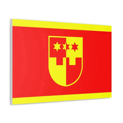 Flag of Krapina Zagorje County Croatia - Canvas Wall Art - The Sticker Space