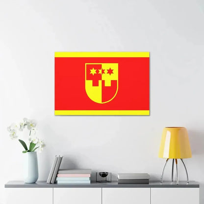 Flag of Krapina Zagorje County Croatia - Canvas Wall Art - The Sticker Space