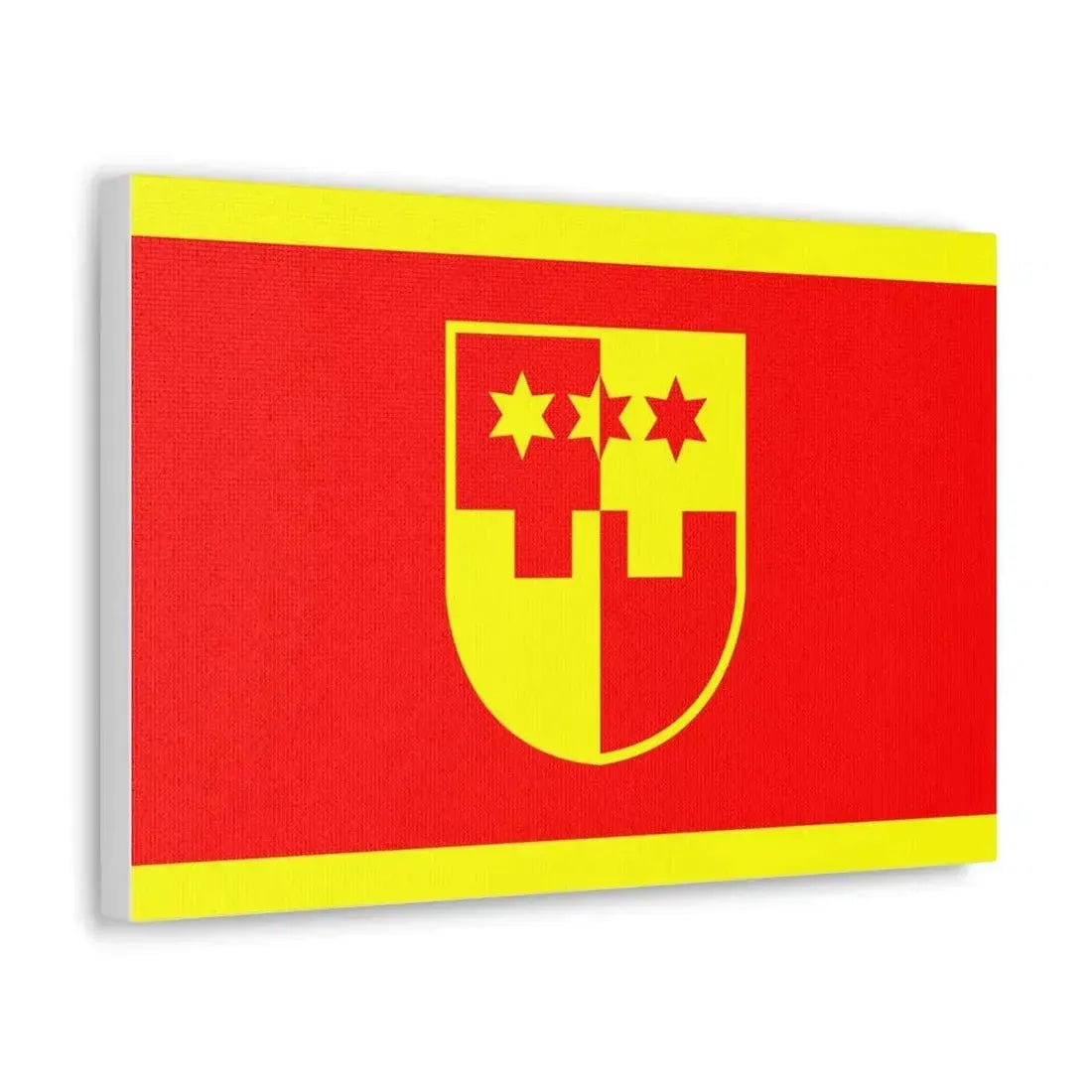 Flag of Krapina Zagorje County Croatia - Canvas Wall Art - The Sticker Space