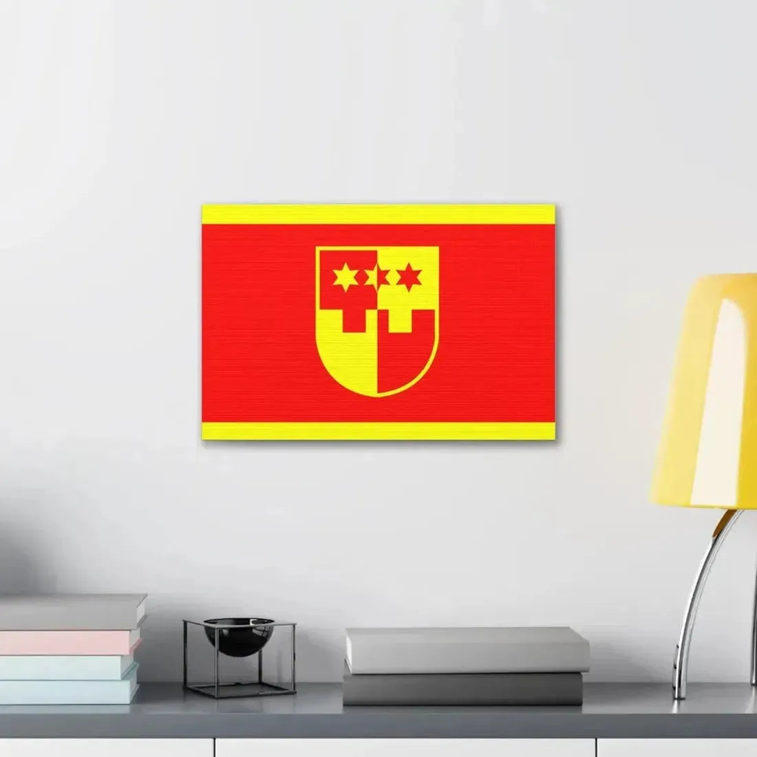 Flag of Krapina Zagorje County Croatia - Canvas Wall Art - The Sticker Space