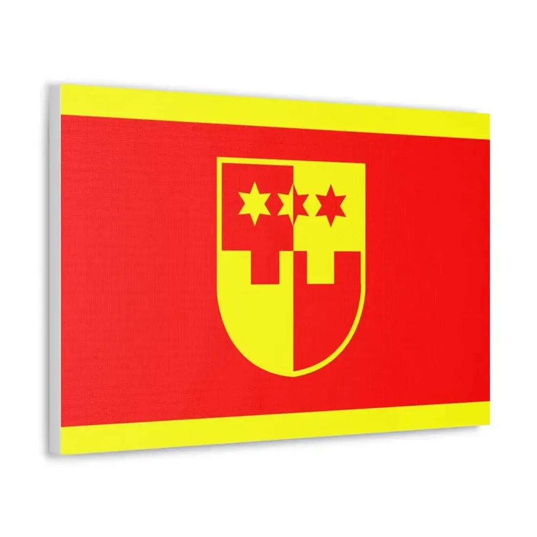 Flag of Krapina Zagorje County Croatia - Canvas Wall Art - The Sticker Space
