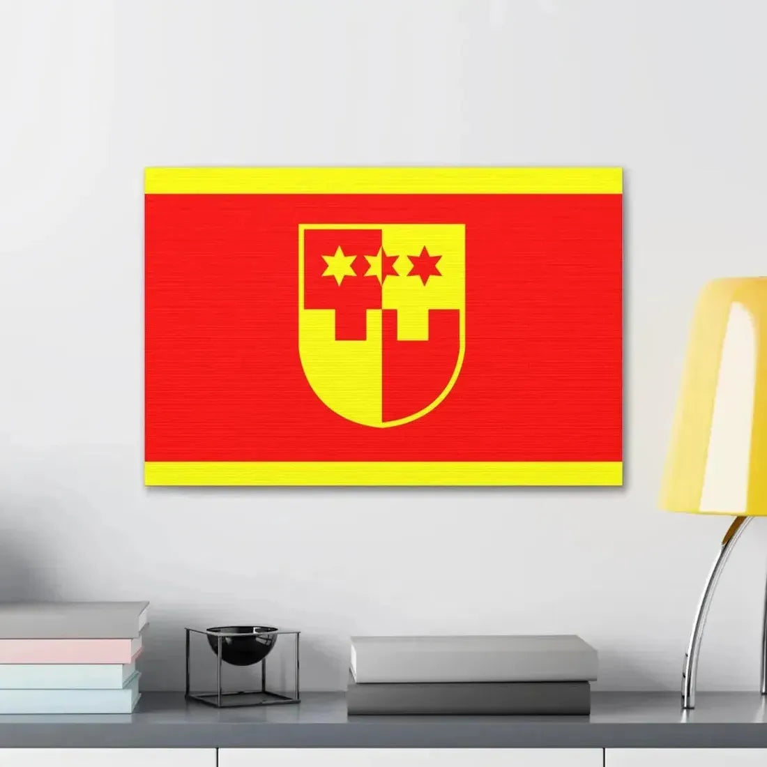 Flag of Krapina Zagorje County Croatia - Canvas Wall Art - The Sticker Space
