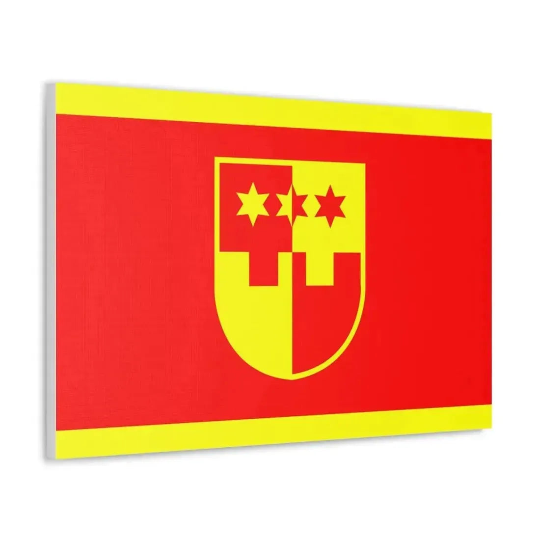 Flag of Krapina Zagorje County Croatia - Canvas Wall Art - The Sticker Space