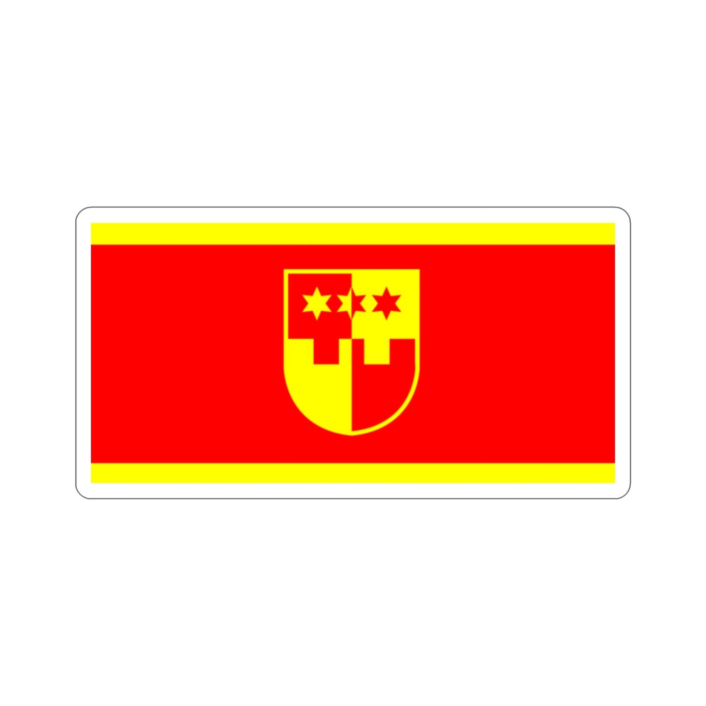 Flag of Krapina Zagorje County Croatia STICKER Vinyl Die-Cut Decal-2 Inch-The Sticker Space