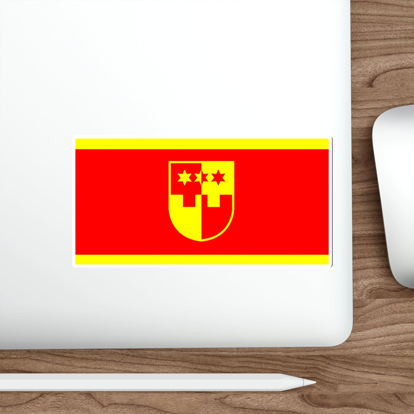 Flag of Krapina Zagorje County Croatia STICKER Vinyl Die-Cut Decal-The Sticker Space