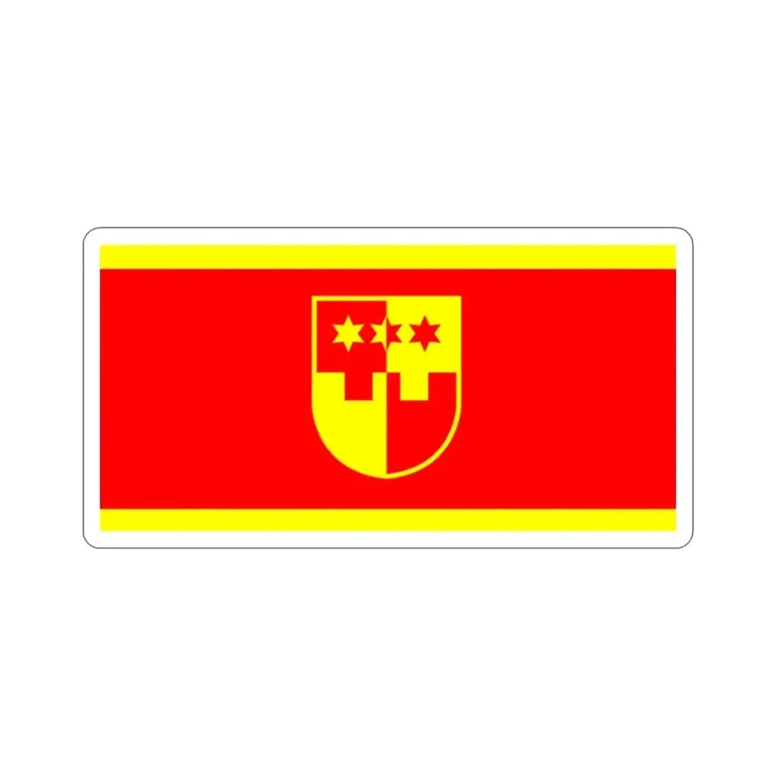 Flag of Krapina Zagorje County Croatia STICKER Vinyl Die-Cut Decal - The Sticker Space