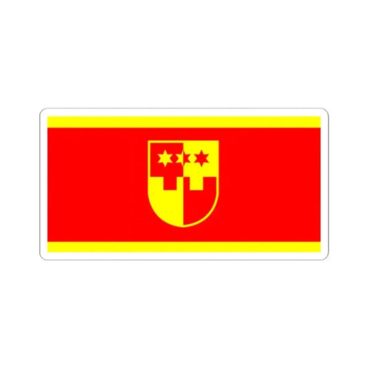 Flag of Krapina-Zagorje-County (Croatia) STICKER Vinyl Kiss-Cut Decal 2 Inch White - The Sticker Space