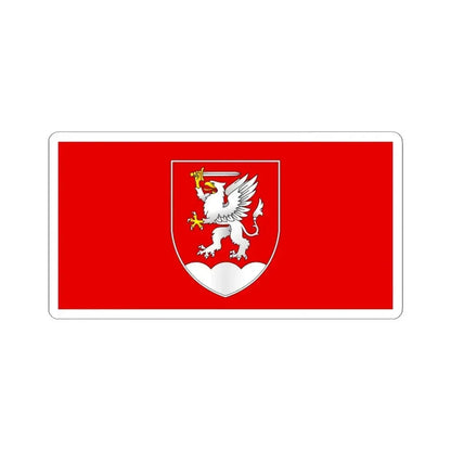 Flag of Krasnasielski (Belarus) STICKER Vinyl Kiss-Cut Decal 4 Inch White - The Sticker Space