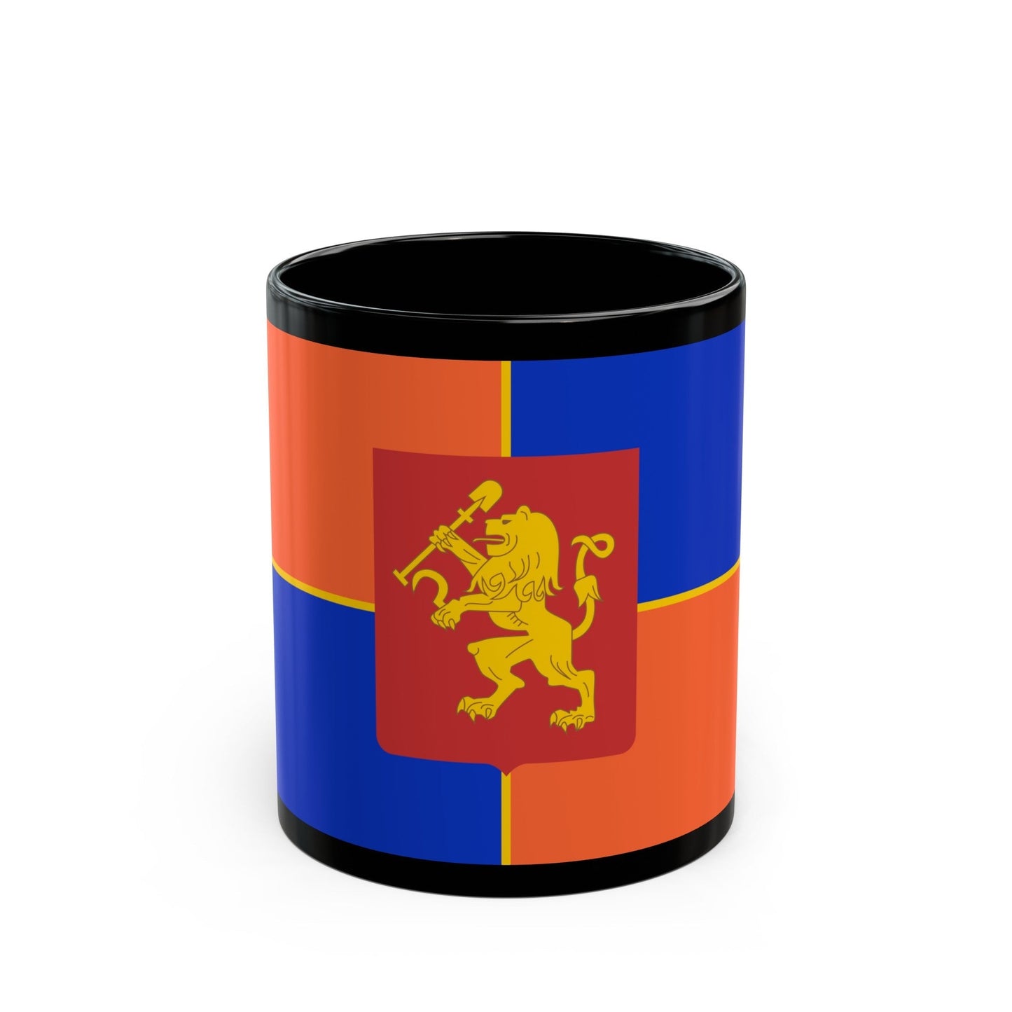 Flag of Krasnoyarsk Russia - Black Coffee Mug-11oz-The Sticker Space